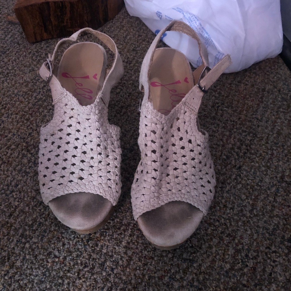 Open toe wedges